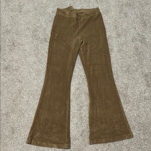 Aerie Brown Corduroy Flare Pants